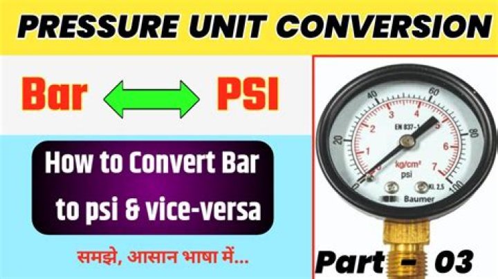 20 bar to psi