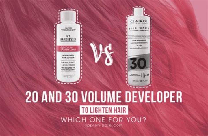 30 volume developer to lighten hair