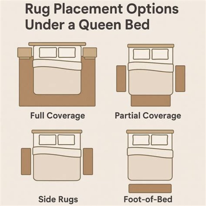 6×9 rug under queen bed