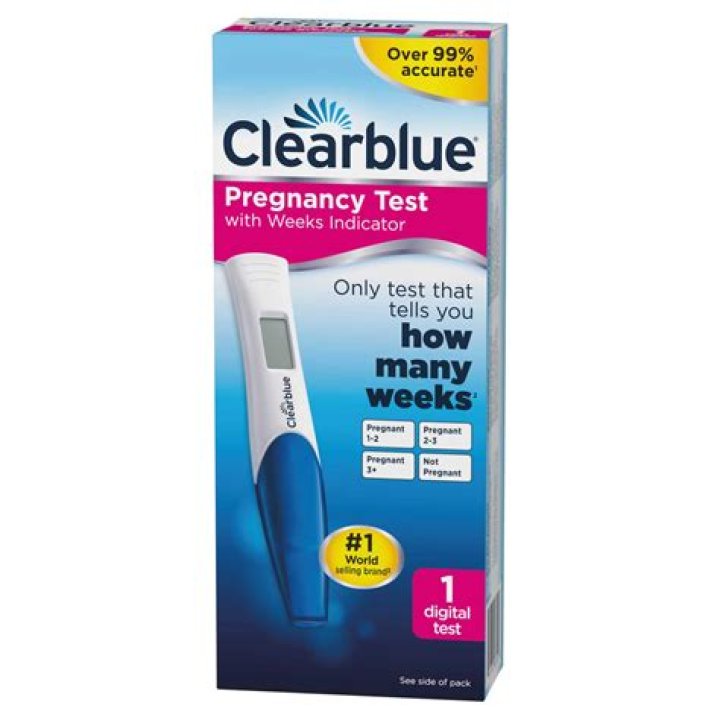 clear blue with weeks indicator
