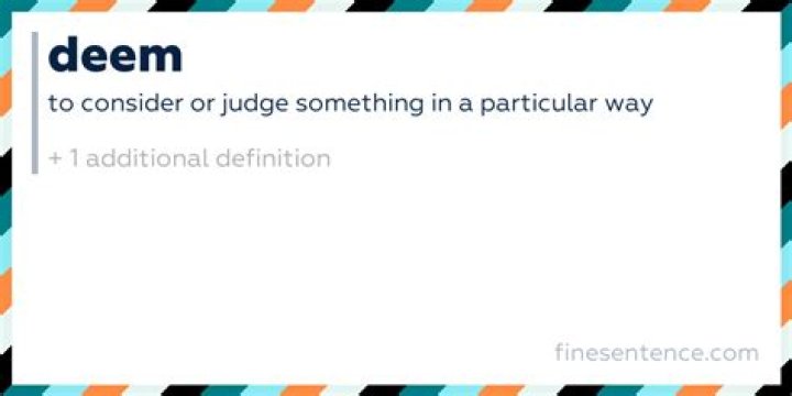 deem meaning