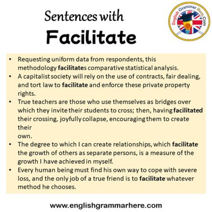 facilitate in a sentence