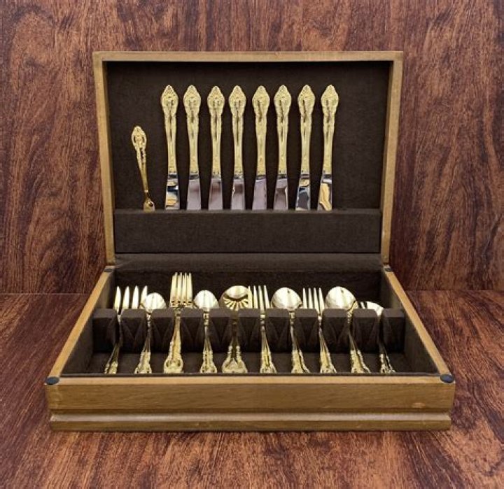 gold plated silverware