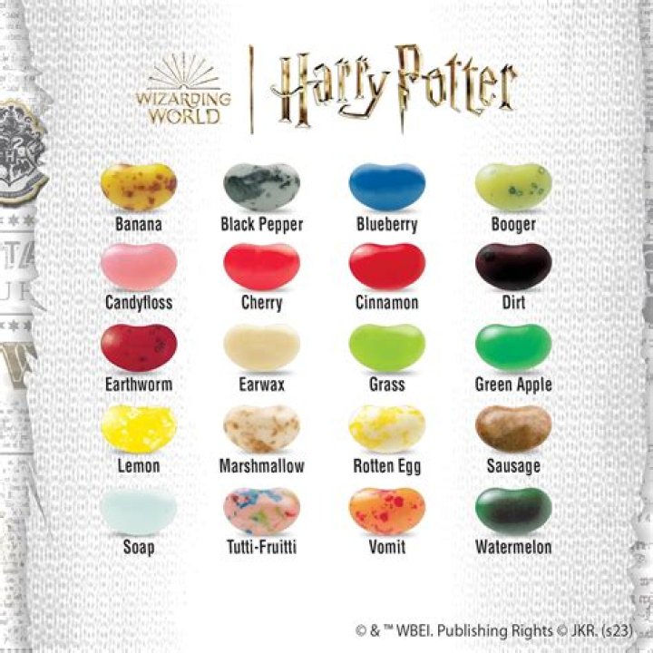 harry potter jelly bean flavors