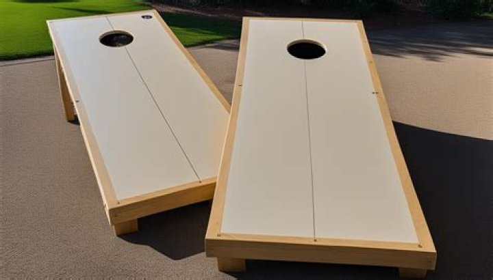 how far apart cornhole