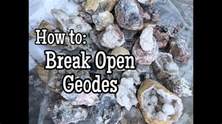 how to break open a geode