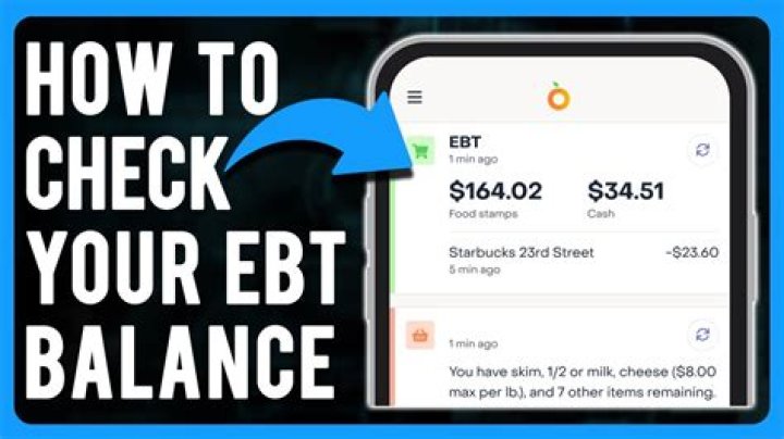 how to check my ebt balance