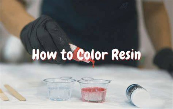 how to color resin