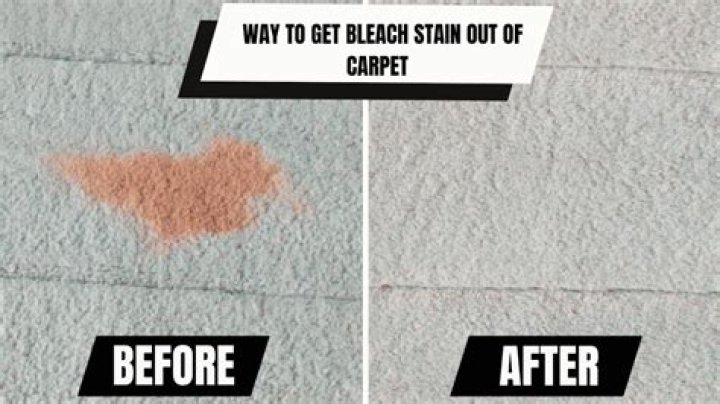 how to get bleach out of carpet