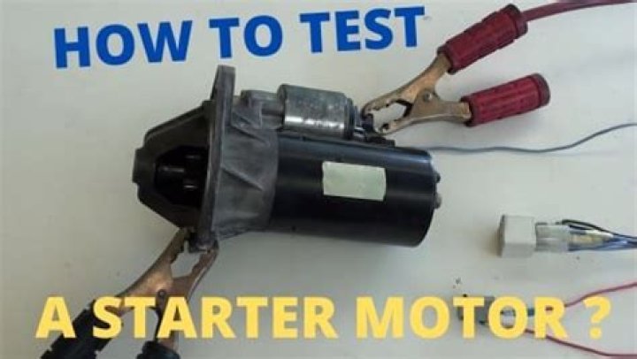 how to test starter