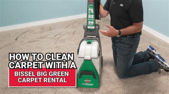 how to use a bissell carpet cleaner