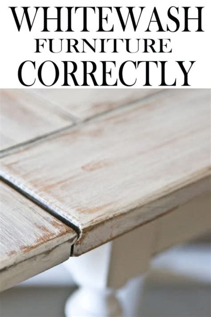 how to whitewash furniture