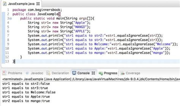 ignore case java