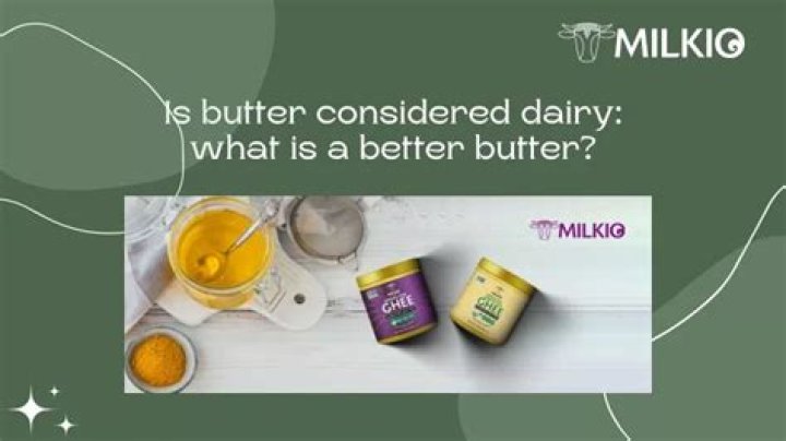 is butter considered dairy