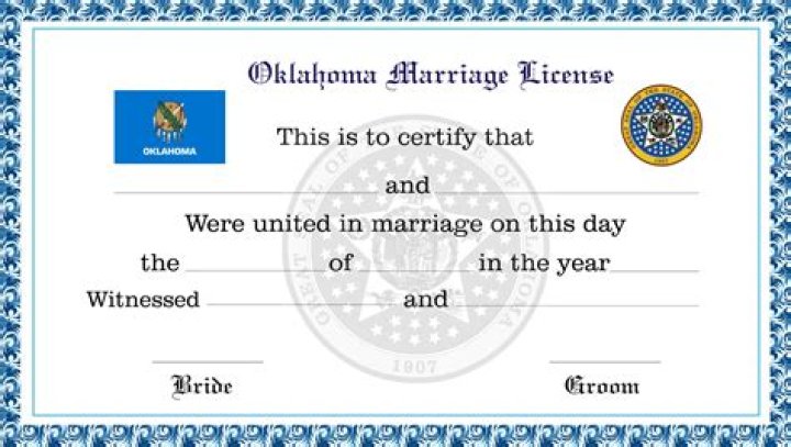 marriage license oklahoma