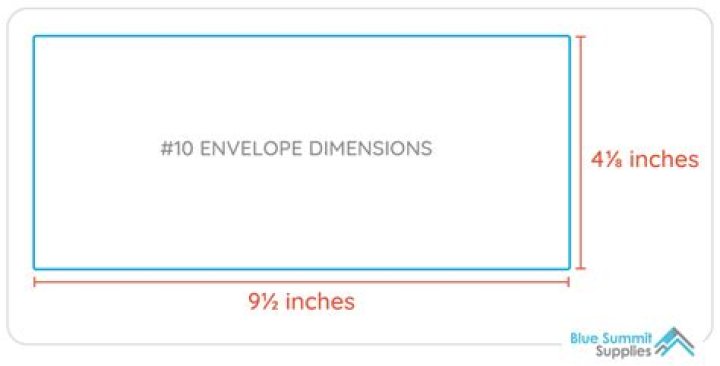 no 10 envelopes size