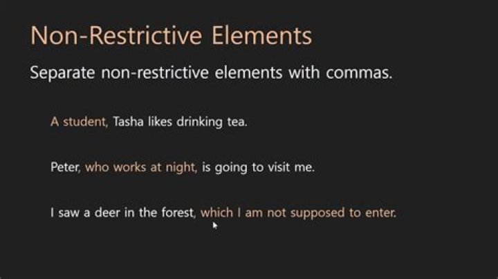nonrestrictive element