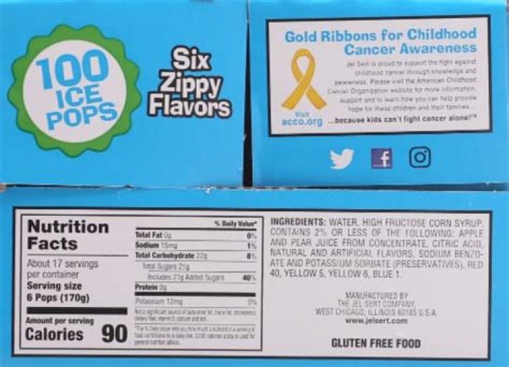 otter pop calories