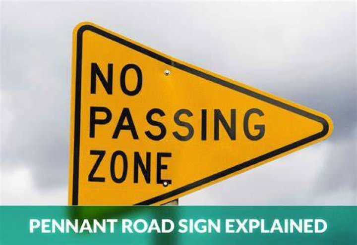 pennant shaped road signs