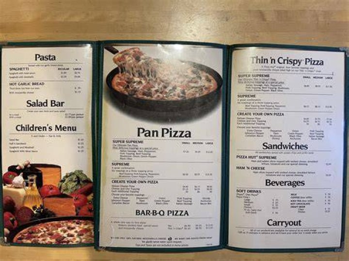 pizza prices in pizza hut