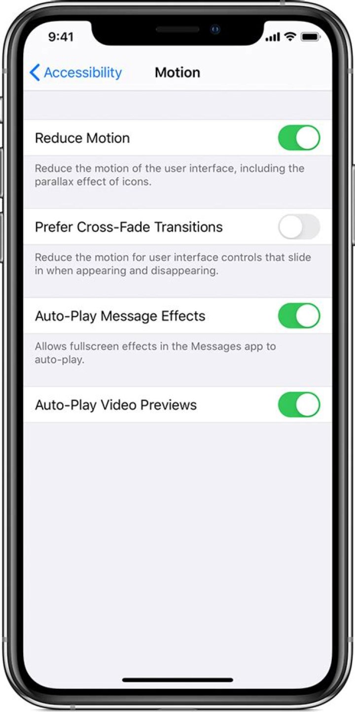 reduce motion iphone