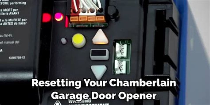 reset chamberlain garage door opener