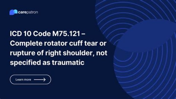 right shoulder rotator cuff tear icd 10
