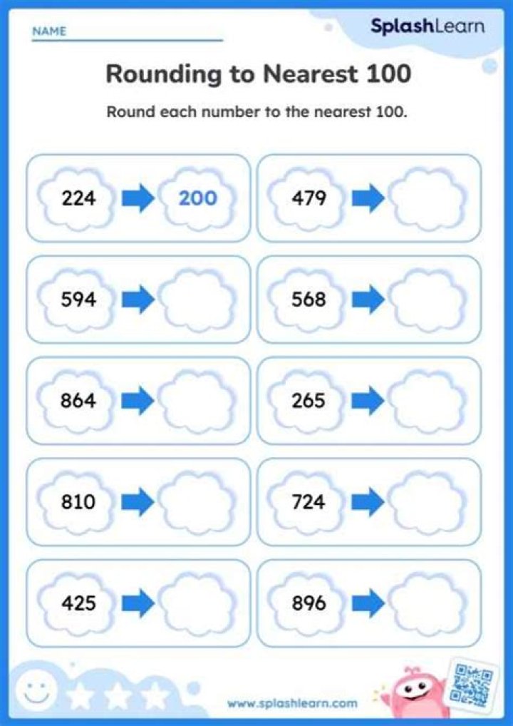 round to the nearest 100