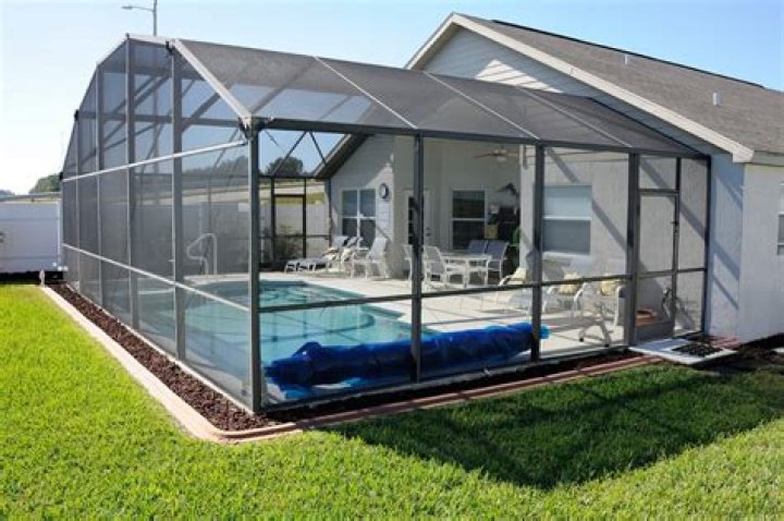 screened in pool
