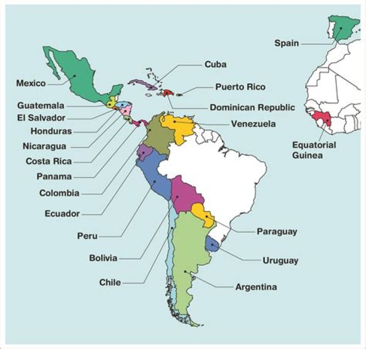 spanish countries map