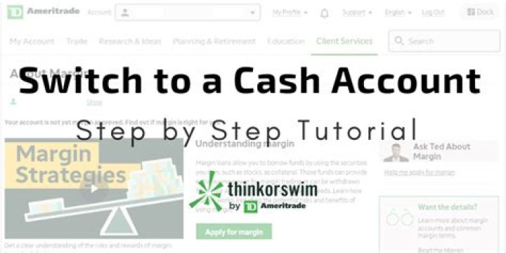 td ameritrade cash account