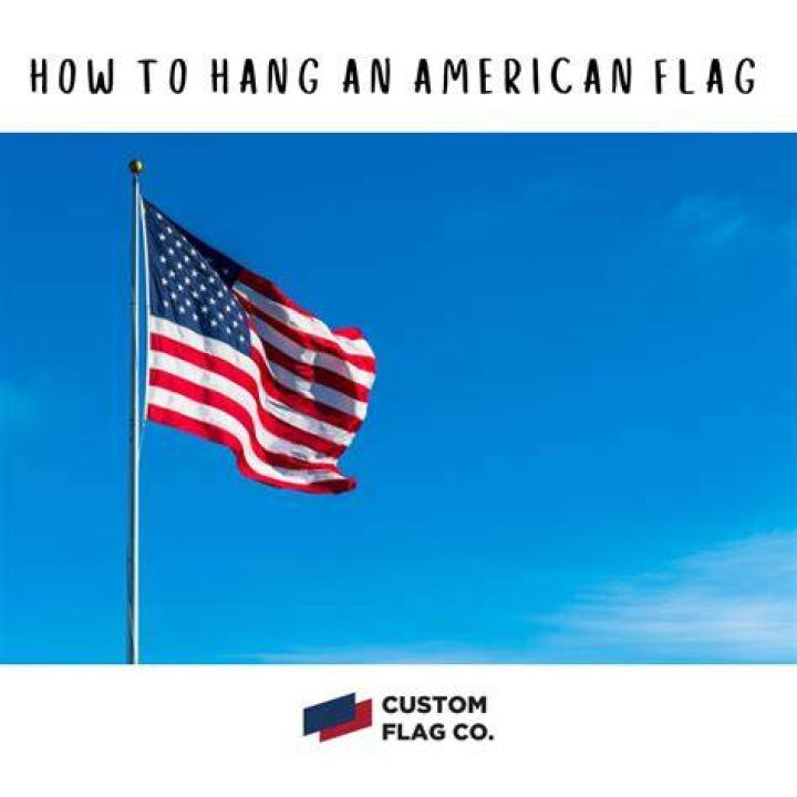 the proper way to hang the american flag