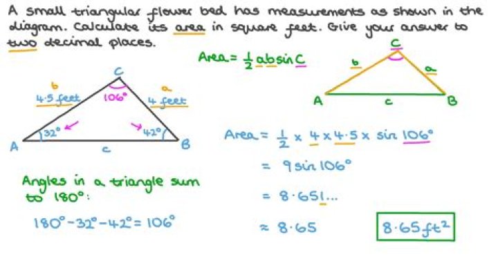 triangle square footage calculator