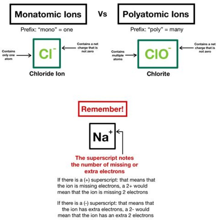 type of ions