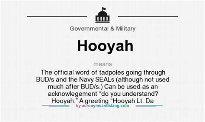what does hooyah mean