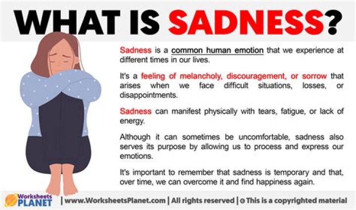 what does sad mean