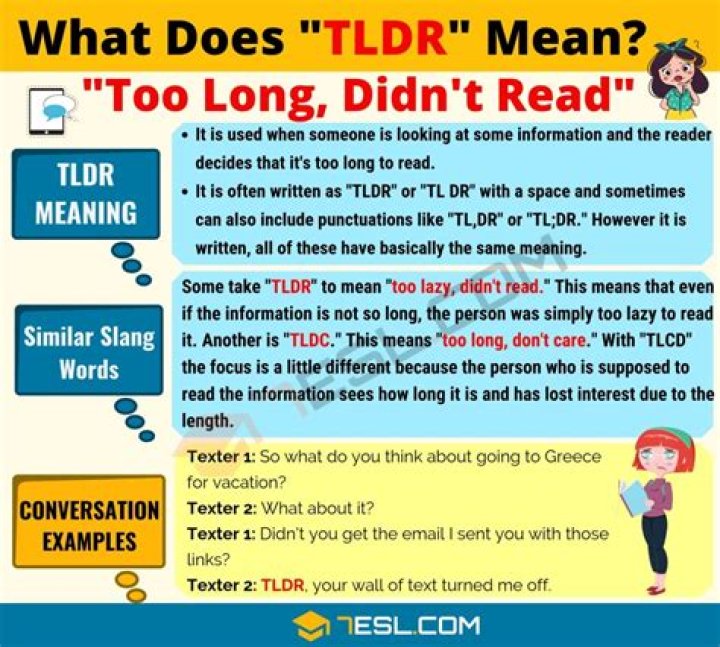 what does tldr stand for