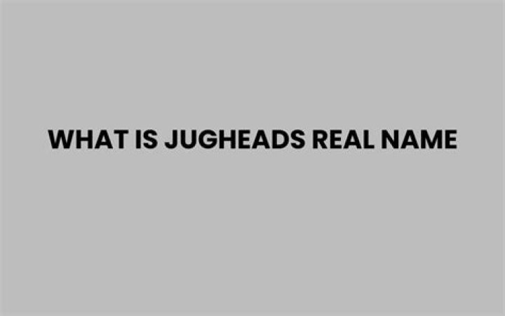 what is jugheads real name