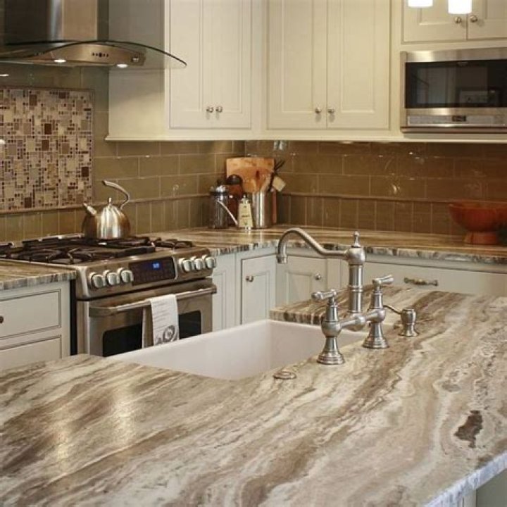 white kitchen fantasy brown granite