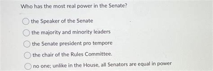 who has the most real power in the senate?