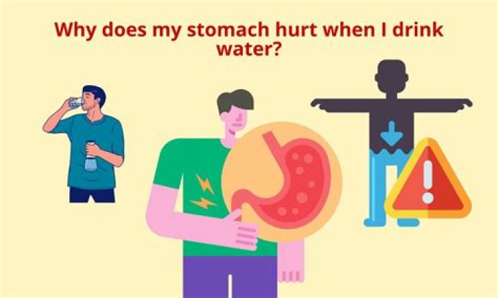 why does my stomach hurt when i drink water
